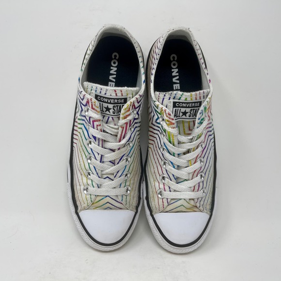 Converse All Star Sneakers Rainbow Star Women's 8 White 8.2.4:I.8.3 - Picture 11 of 13